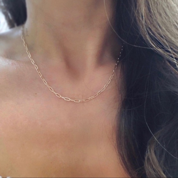 Gold Filled Chain Link Choker Necklace - Picture 2 of 8